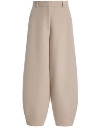 By Malene Birger - Carlien Wool Barrel-Leg Trousers - Lyst