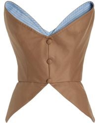 Rosie Assoulin - Mother Of Buttons Corset Suit Top - Lyst