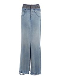 Maison Margiela - Cotton Maxi Skirt - Lyst