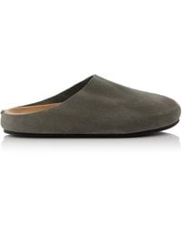 The Row - Hugo Suede Mules - Lyst