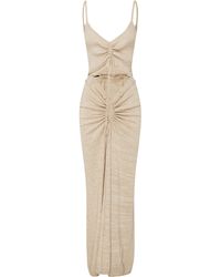 Knitwear | Ruched Disconnect Cami Knit Dress Black - Christopher Esber Womens Â« AD Mosaico