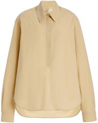 The Row - Margan Cotton-Poplin Pullover Shirt - Lyst