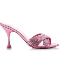 Christian Louboutin - Mariza Is Back 85mm Crystal-embellished Suede Pumps - Lyst