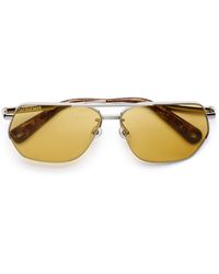 Jacquemus - Aviador Metal Sunglasses - Lyst