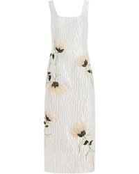 Jonathan Simkhai - Lilibeth Floral Jacquard Midi Dress - Lyst