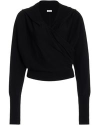 Jonathan Simkhai - Riley Wool Wrap Hoodie - Lyst