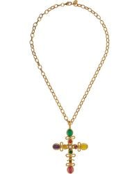 Sylvia Toledano - Cruise 22k Gold-plated Multi-stone Necklace - Lyst