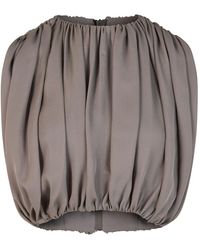 Heirlome - Penny Gathered Silk Top - Lyst