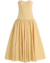 Alexis - Summers Striped Corseted Midi Dress - Lyst