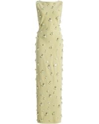 Jonathan Simkhai - Claudia Embellished Crepe Midi Dress - Lyst