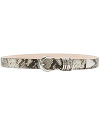DEHANCHE - Hollyhock Snake-Effect Leather Belt - Lyst