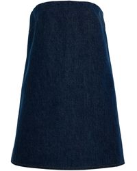 slim fit dress slacks Women's Frontier Flair Sleeveless Denim Mini Dress in Acid Wash