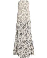 Kallmeyer - Blanche Strapless Jacquard Maxi Gown - Lyst