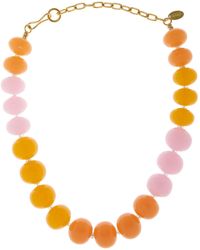 Lizzie Fortunato - Olympia Gold-plated Opal, Resin Bead Necklace - Lyst