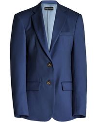 Sergio Hudson - Single-Breasted Wool Blazer - Lyst
