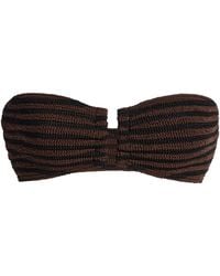 Bondeye - Blake Striped Bandeau Bikini Top - Lyst
