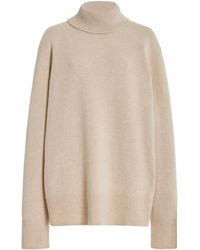 The Row - Stepny Oversized Wool-cashmere Turtleneck Sweater - Lyst