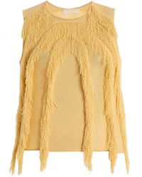 Ulla Johnson - Bonnie Sleeveless Fringed Top - Lyst