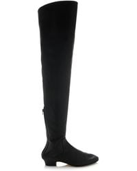 The Row - Awar Leather Over-the-knee Boots - Lyst