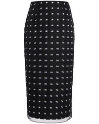 Emilia Wickstead - Bethan Polka-Dot Taffeta Midi Skirt - Lyst