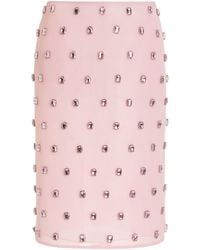 Brandon Maxwell - The Leanne Embroidered Pencil Skirt - Lyst