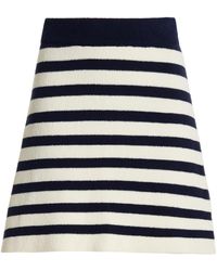 FAVORITE DAUGHTER - Striped Knit Cotton-blend Mini Skirt - Lyst