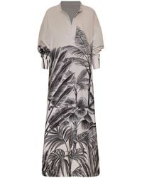 ANDRES OTALORA - Montse Printed Cotton-Poplin Tunic - Lyst