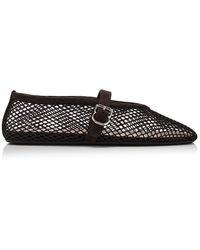 Alaïa - Fishnet Ballet Flats - Lyst