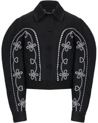 Chloé - Embellished Virgin Wool Jacket - Lyst