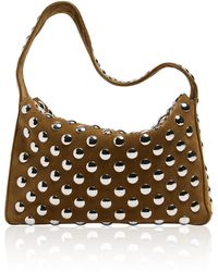 KHAITE - Elena Studded Suede Shoulder Bag - Lyst