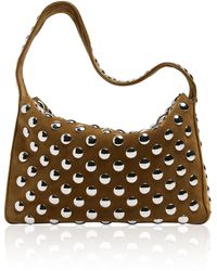 KHAITE - Elena Studded Suede Shoulder Bag - Lyst