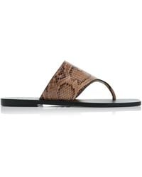 A.Emery - Paton Snake-effect Leather Sandals - Lyst