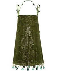 Siedres - Enta Bead-embellished Sequined Mini Dress - Lyst