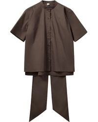 THE GARMENT - Cyprus Cotton-Blend Scarf Shirt - Lyst