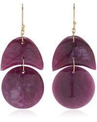 Ten Thousand Things - Tiny Arp 18k Yellow Gold Ruby Earrings - Lyst