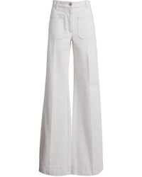 Victoria Beckham - Alina High-Rise Wide-Leg Jeans - Lyst