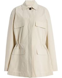 TOTEME - Cinched Cotton-Blend Utility Jacket - Lyst