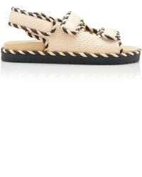 Bottega Veneta - Jack Raffia Slingback Sandals - Lyst