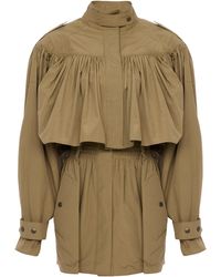 Chloé - Ruched Cotton Utility Jacket - Lyst