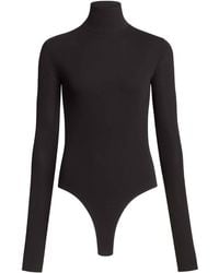 Alaïa - Heart Cut-Out Jersey Bodysuit - Lyst