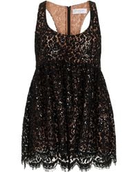 Michael Kors - Sequined Lace Tank Top - Lyst