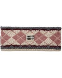 Miu Miu - Cashmere-Wool Headband - Lyst