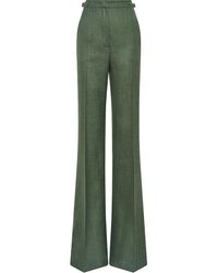 Gabriela Hearst - Vesta Wool-silk Flared Pants - Lyst