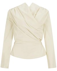 Harris Tapper - Exclusive Long-Sleeved Chaimberlain Wrap Top - Lyst