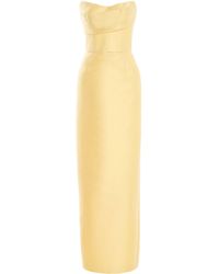 Monique Lhuillier - Strapless Column Gown - Lyst