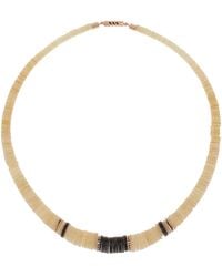 Dezso by Sara Beltran - 14k Gold Mother Of Pearl Puka Shell Necklace - Lyst