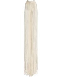 Alaïa - Beaded Knit Scarf - Lyst