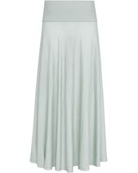 Alaïa - Knit Wool Maxi Skirt - Lyst