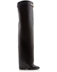 Givenchy - Shark Pinch Leather Over-The-Knee Boots - Lyst
