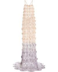 Alejandra Alonso Rojas - Ombré-effect Crocheted Silk Gown - Lyst